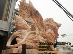 石雕麒麟石狮子的归真返璞