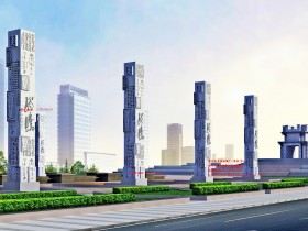 十二生肖文化柱-景观文化柱图片