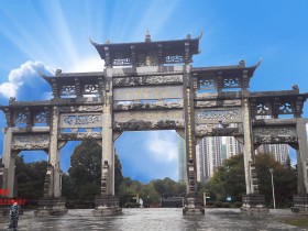 仿古门楼效果图及仿古牌楼图片设计