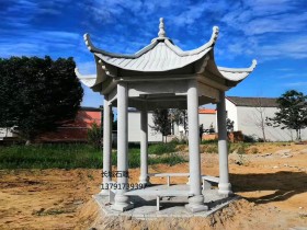 石雕凉亭设计方案及石亭子图片样式大全