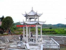 石雕亭子图片及石亭子样式大全