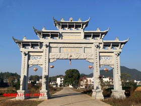 乡村牌楼图片样式及雕刻图案