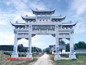 农村石牌楼发展与样式分类