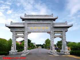 海南石材牌坊图片样式展示