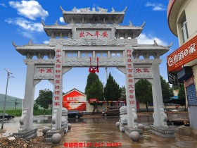 村庄入口大门牌坊图片样式与作用
