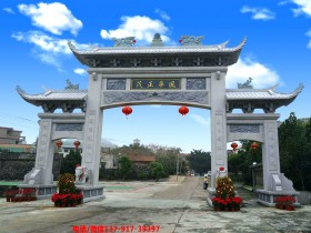 乡村入口牌楼图片样式展示