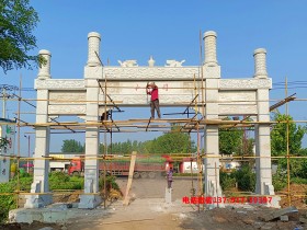 农村村口简易牌坊图片大全及好看样式