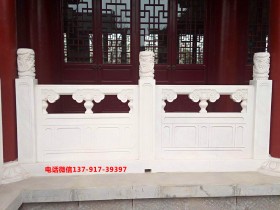 寺院汉白玉栏杆图片及样式