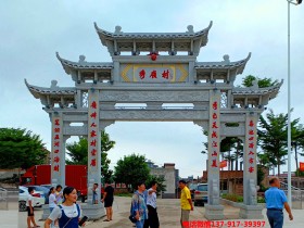 村庄路口牌楼图片样式及装饰形态