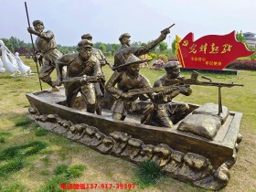 红军雕塑群样式及展示