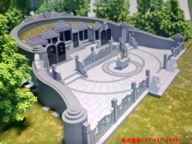 豪华墓地墓碑设计墓冢样式大全