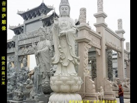 摆放石雕观音的寓意