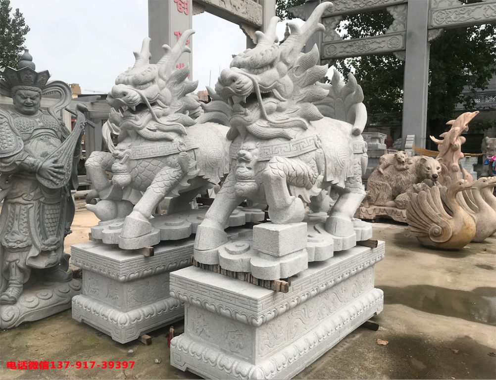 石雕麒麟图片
