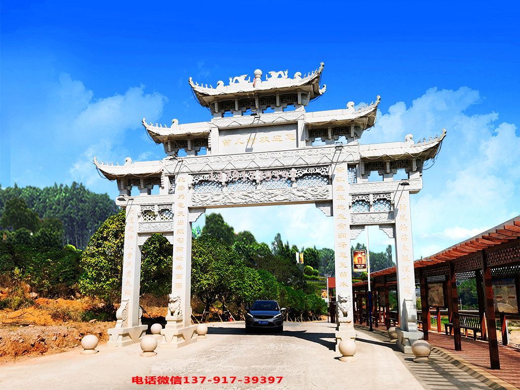 门楼石牌坊_专做石门牌坊_