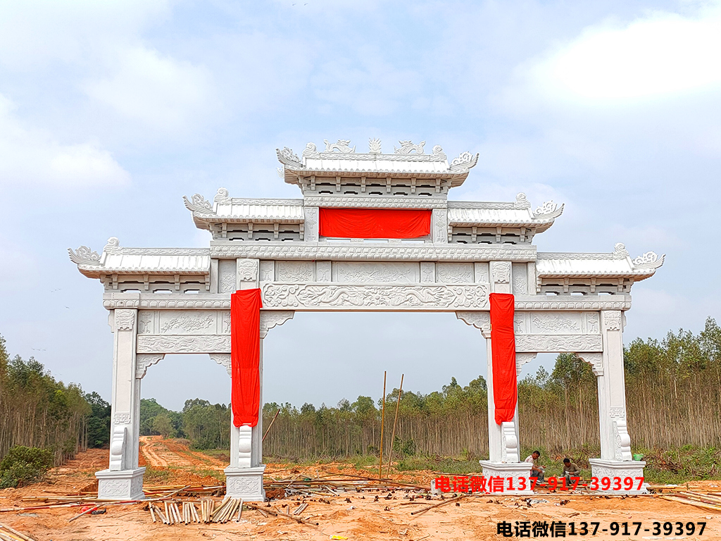 _古建石雕牌坊_古今牌坊石雕对比图片