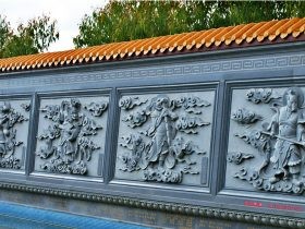 城市广场浮雕景墙-园林石雕壁画厂家制作和创作