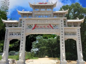 大门牌坊尺寸多少合适?农村大门牌坊规格尺寸