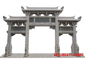村门石雕牌坊的造型典范和选择厂家石料图案