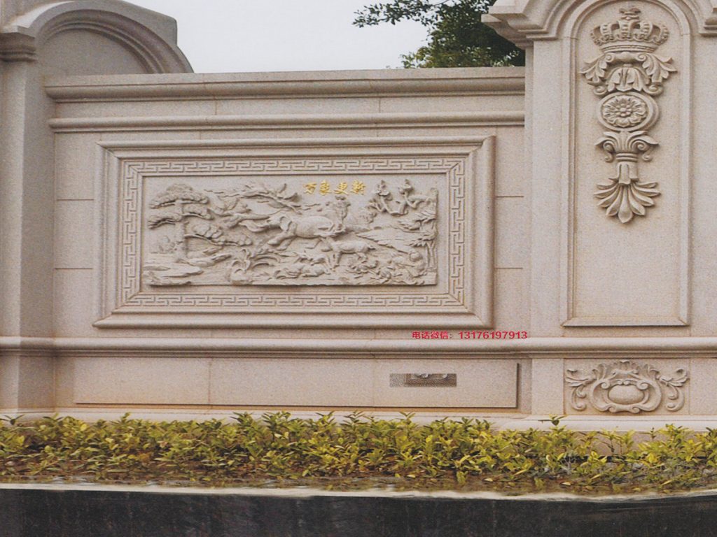 山水浮雕壁画-迎门墙山水浮雕图片适合安装在什么地方