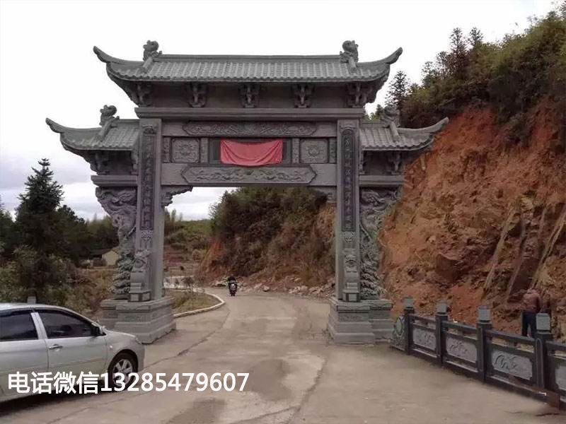 石门楼在江西乡村振兴的重要作用,牌坊厂家告诉你