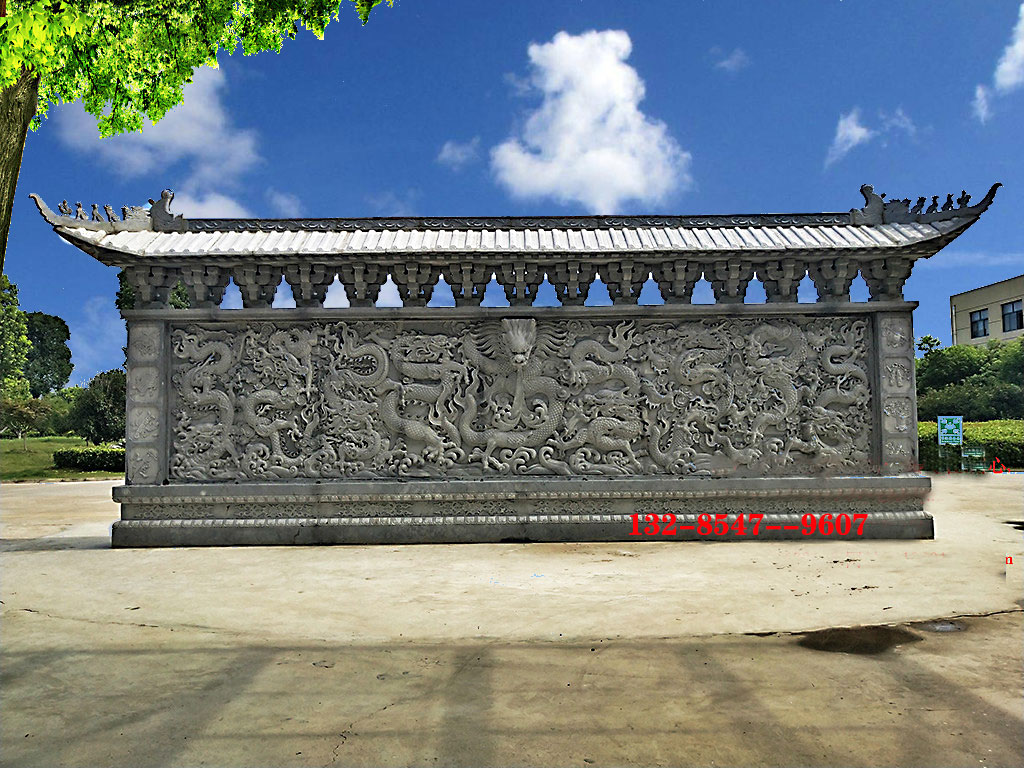 石雕浮雕装饰图寺庙园林学校壁画浮雕立体形态