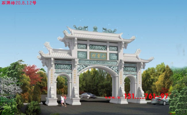 如何预算村口石大门价格_福建牌坊制作主要事项有哪些