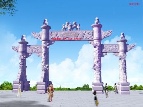 六个常用风景区石牌坊大门图片价格大全