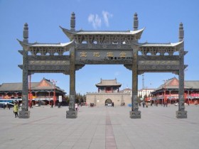 村口石头牌坊石牌楼石大门价格多少钱