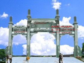 新农村石门石牌坊厂家怎么设计制作安装