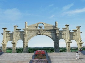 石牌坊制作意境_对景区大门牌坊的启示