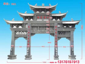 农村石牌坊石门楼效果图视频拍摄的作用