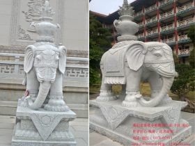 寺院古建筑石雕大象雕刻造型图片