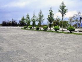 广场仿古青石板-园林青石板地面铺装