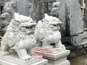 工厂大门口雕塑汉白玉貔貅摆放的六个原则