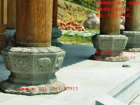磉盘柱础石墩古建筑构件作用和雕刻图案图片样式