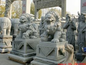 中国石狮子制作寓意和摆放石狮子六大讲究