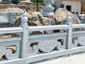 石栏杆效果图设计要点和石材护栏价格介绍