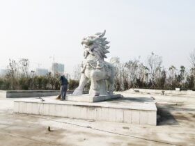 仿古麒麟石雕的制作和图片样式大全