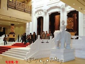 花岗岩护栏和汉白玉栏杆设计效果图重构