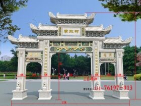广东岭南牌坊图片斗拱结构大全