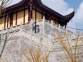 道教花岗岩护栏石栏杆莲花柱头图片大全