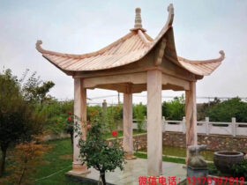 园林石亭子的尺寸和结构图片大全
