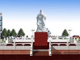 孔子像雕塑厂家价格和寓意-石雕孔子像图片大全