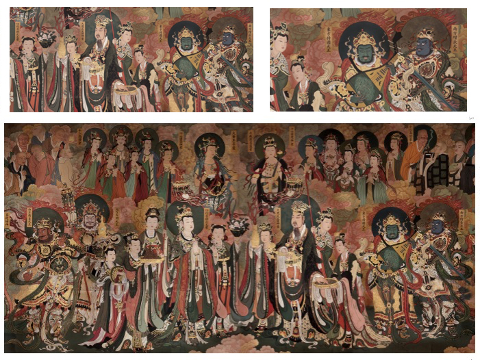 照壁浮雕佛教护法神_二十诸天帝释梵天图_以北京法海寺为例子