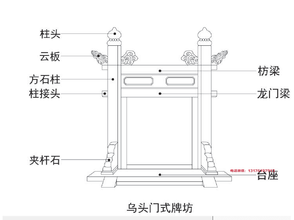 祠堂牌楼设计图