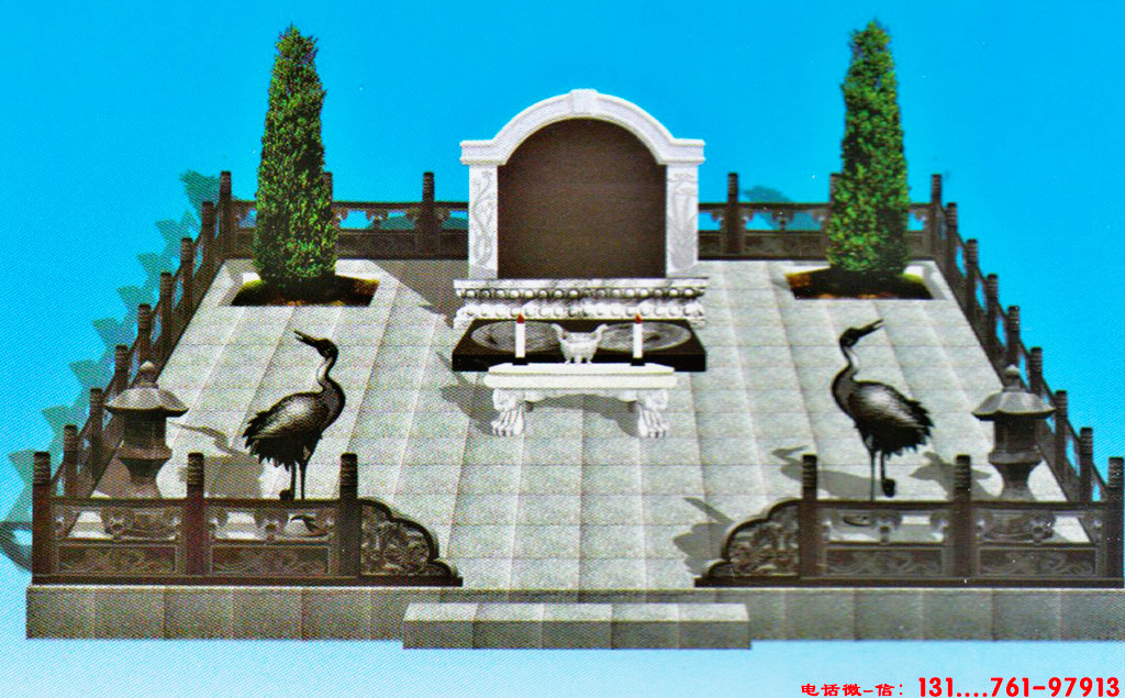 坟墓墓碑图
