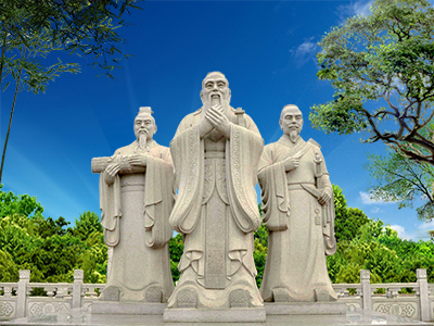 孔子石雕像样式大全及石雕孔子像价格