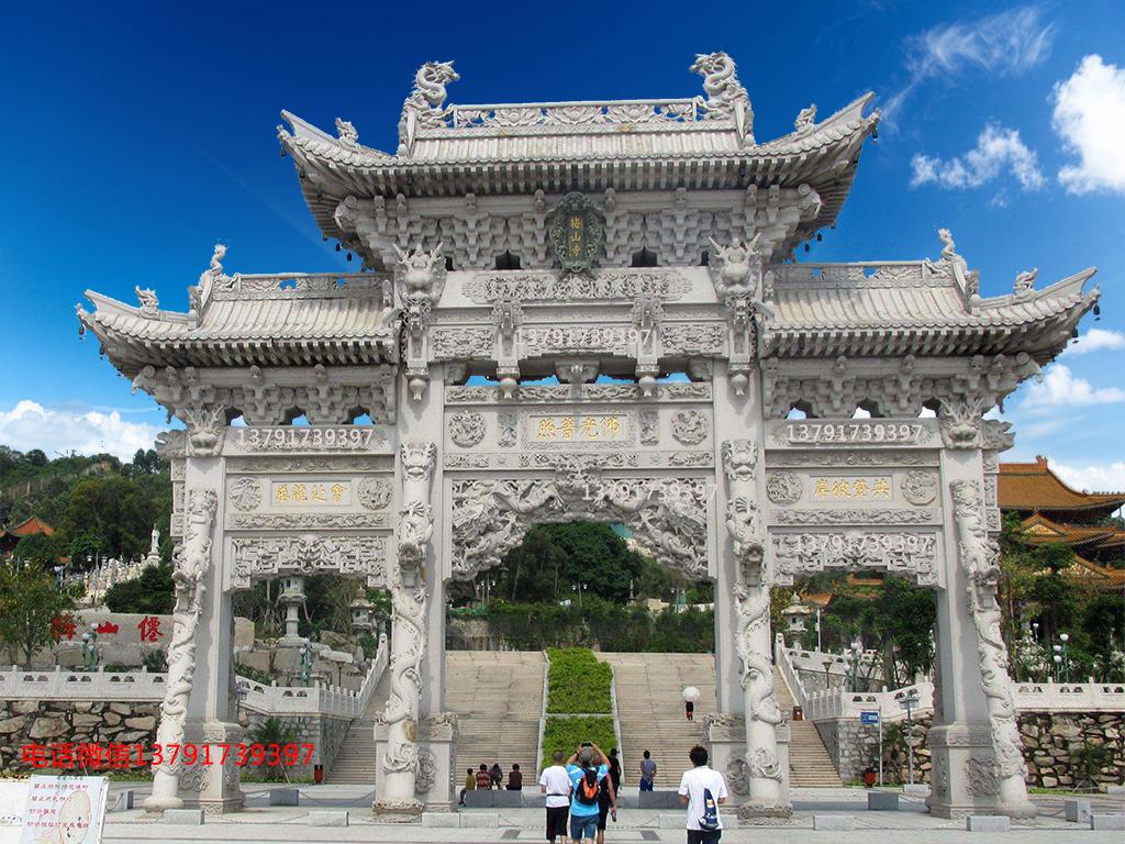 景区入口门楼图片